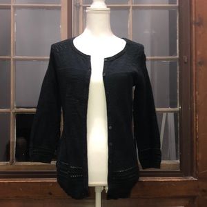 H&M black cardigan sweater